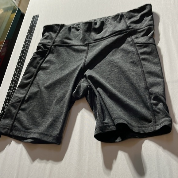 Xersion large gray quick dri bike shorts front key side mobile pockets - Picture 1 of 9